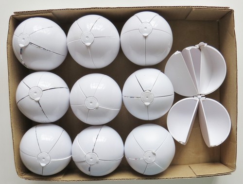 TEN EMPTY Zuru 5 Surprise Mini Brands SERIES 3 - WHITE BALL 5 Part Balls QTY 10
