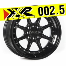 Xxr 002.5 16x8 4x100 4x114.3 20 Full Gloss Black Wheel Fits Civic Integra Miata