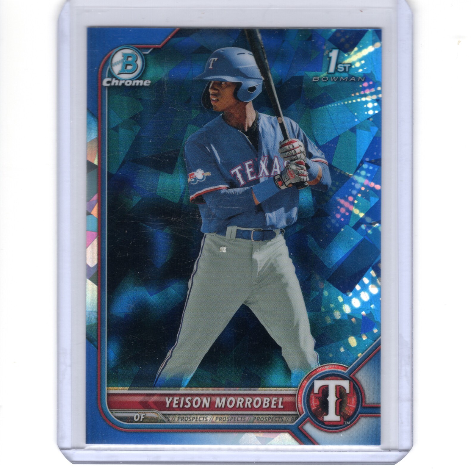 2022 1st Bowman Chrome Sapphire Prospect #BCP-200 Yeison Morrobel (RC)
