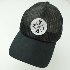 Zyia Black Trucker Snapback Adult Cap Hat