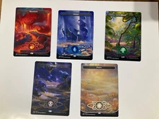 Unfinity Planetary Full Art Borderless Land set Magic the Gathering