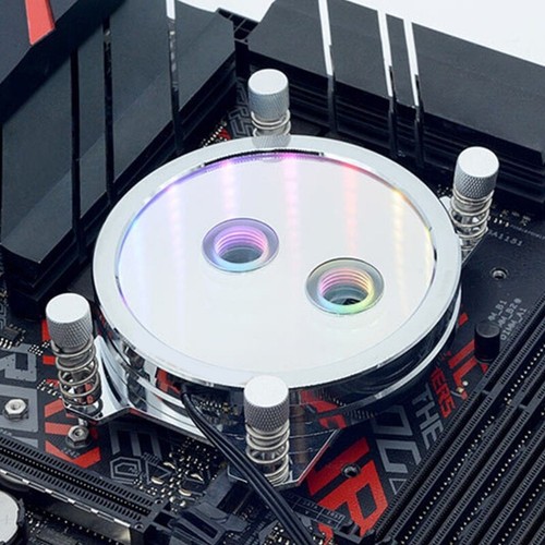 CPU Water Block For AM2 AM3 AM4 3D Ryzen Processor Infinite Gradient - Picture 7 of 8