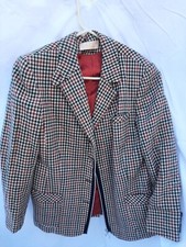 Vintage pendleton women blazer size 16 houndstooth multicolor wool made in USA