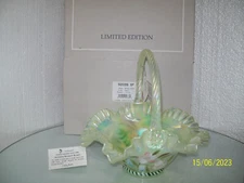 Fenton Topaz Opalescent Basket S 2039 SF #1771