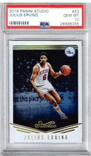 2016 Panini Studio Julius Erving PSA 10