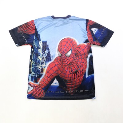 Rare VTG SPIDER-MAN 2 2004 Film Promo Graphic T Shirt Jersey 2000s 