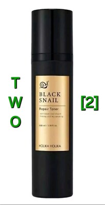 TWO - Holika Holika Prime Youth Black Snail Repair Toner 3.38 fl oz New in Box
