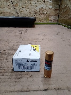 BUSSMANN FUSETRON FRN-R-3 FRNR3 3 AMP 250 VOLT TIME DELAY FUSE LOT OF 3 ...