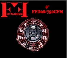 FF DYNAMICS ULTRA ELECTRIC CYCLONE COOLING FAN LOW AMP: 8" INCH FFD08-750CFM NEW