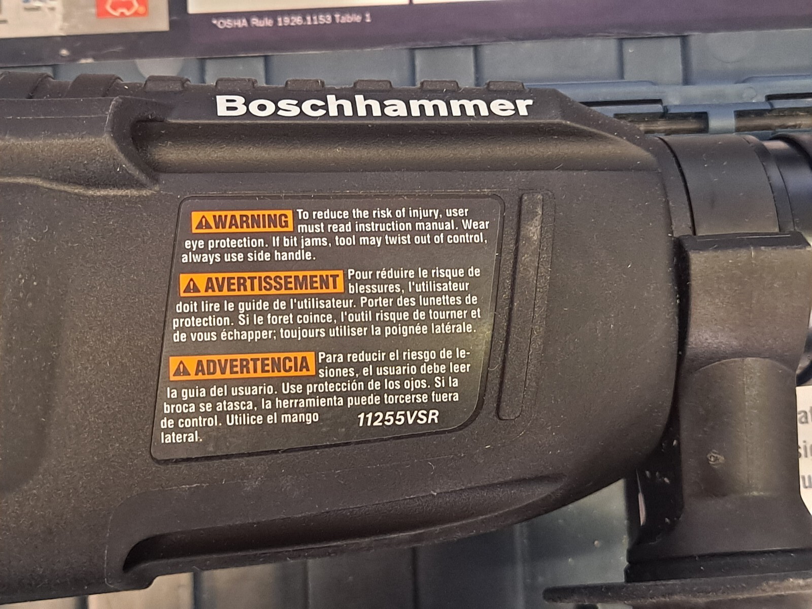 Bosch Bulldog Xtreme 1" 8 amp Corded Rotary Hammer Drill Variable Speed