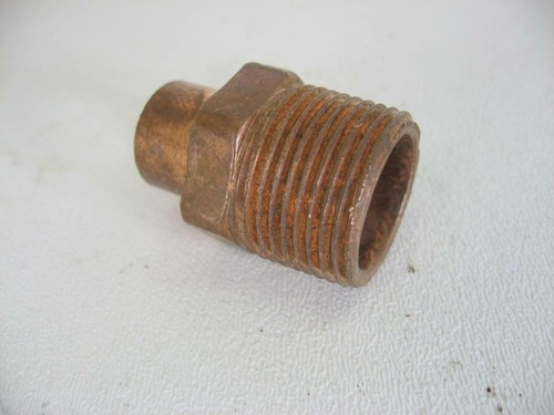 Copper Pipe Fitting Male Adapter 1/2" x 3/4" C x MIP Thread Plumbing Piping 