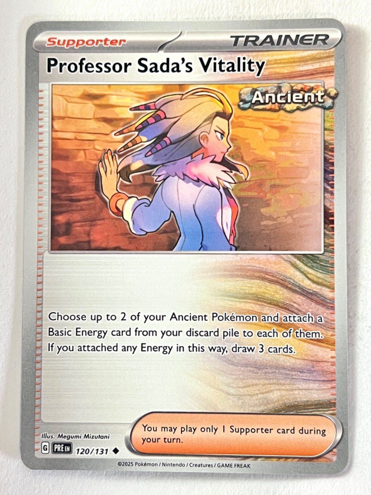 Professor Sada’s Vitality 120/131 Prismatic Evolutions Pokemon TCG Near Mint NM