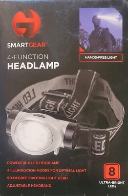 SmartGear LED Headlamp   Rechargeable, Waterproof, Multi-Mode Light.