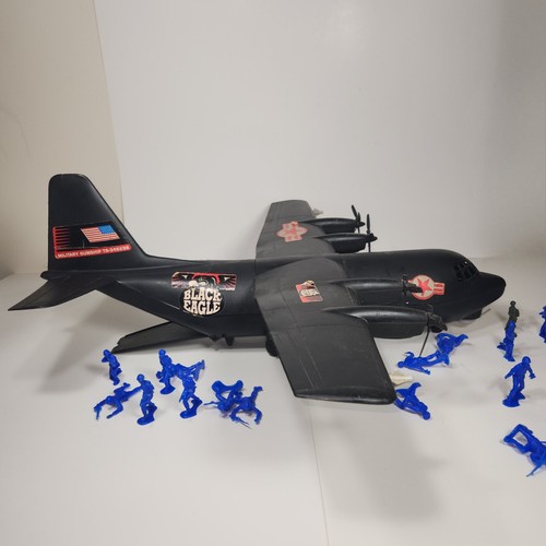 Processed Plastics Co 6270 Black Eagle Military Gunship 26" Air Plane Made USA - Picture 16 of 20