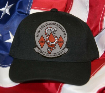 VFA-102 DIAMONDBACKS HAT PATCH CAP US NAVY 50TH ANNIVERSARY F18 F4