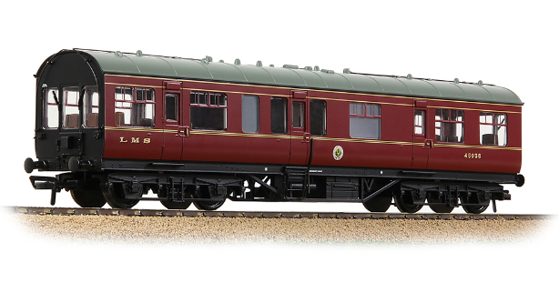 Bachmann 39-780 - LMS 50ft Inspection Saloon LMS Crimson Lake