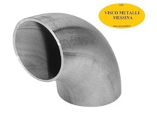 Curva a Saldare Acciaio Inox 90° mm 60,3x2,0 fresa tornio cnc hobby moto barca