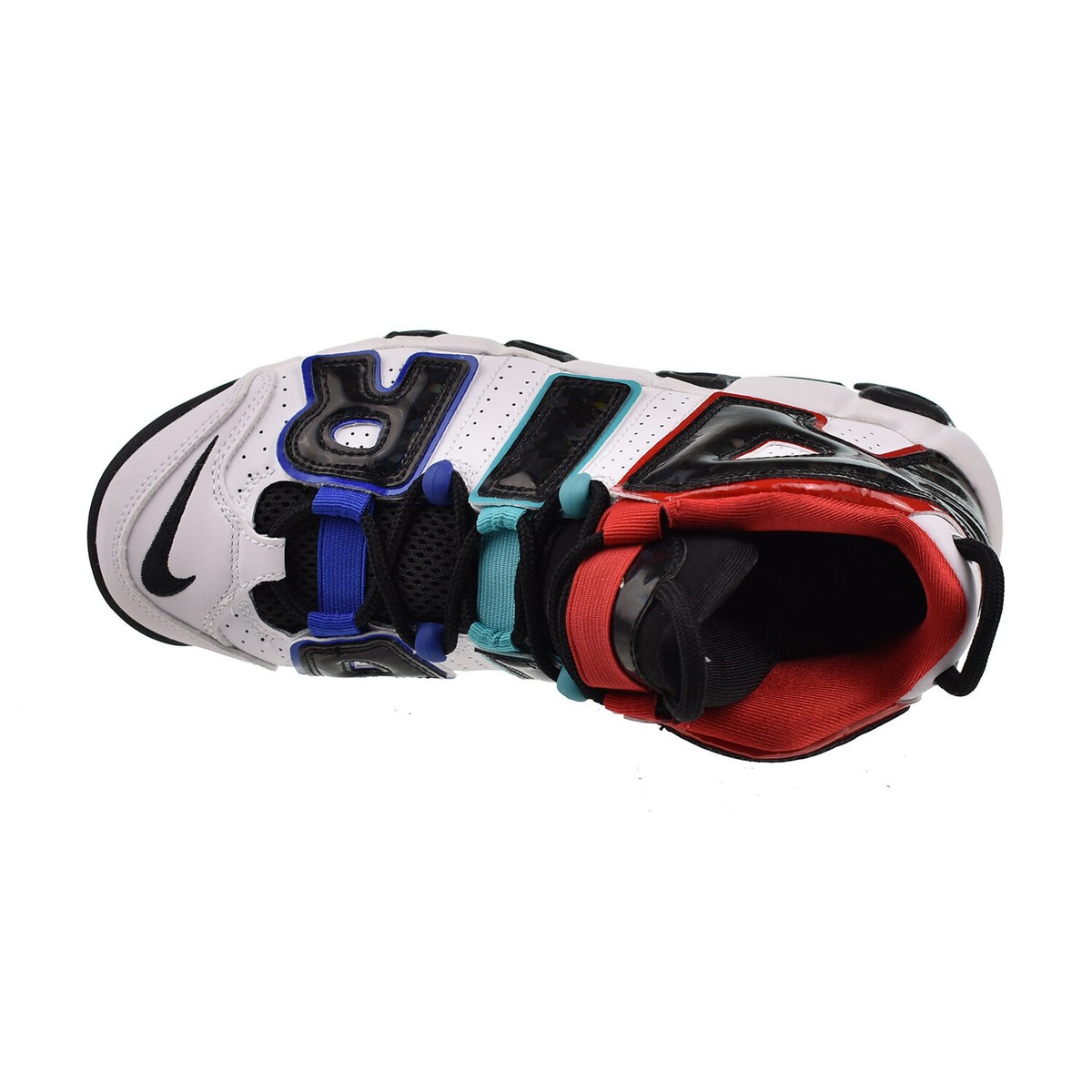 Nike More uptempo 黒/赤/白 ナイキ エア モア アップテンポ 96 'White & University Red