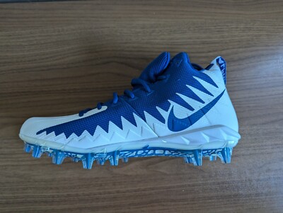 Mens Nike Alpha Menace Pro Football Cleats Shark Blue/White Sz
