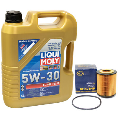 Motoröl Ölfilter Set SH4784P Longlife III 5W30 5 Liter für Audi A6 Avant FSI 3.2