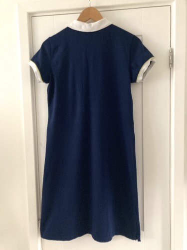 Lands' End Womens X-Small XS Navy Blue Short Sleeved Collared Polo Dress - Picture 5 of 9