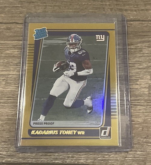 KADARIUS TONEY Rated Rookie Gold Holo 2021 Donruss Press Proof Gold #264 Chiefs