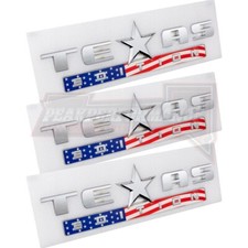 3pcs 3d Colorful Texas Edition Emblem For Silverado Sierra Truck Universal Decal