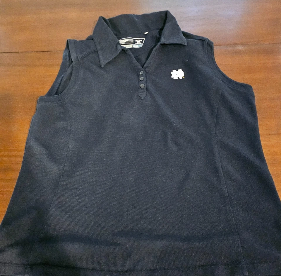 Cutter & Buck Mujer’s DryTec Sin Mangas Notre Dame Azul Marino XL Foto 2 de 4