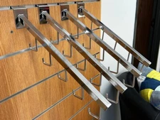 Bulk Lot of Slat & Grid Wall fixtures Chrome & Black Various Styles