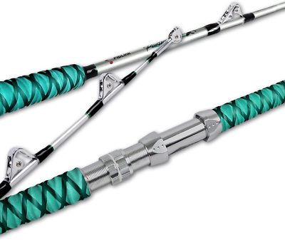 Saltwater Trolling Rod Deep Drop Sea Roller Big Name Boat Heavy Fishing Pole  1PC | eBay