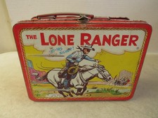1954 The Lone Ranger Metal Lunchbox (NO Thermos) VINTAGE