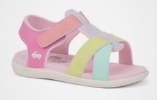 NEW Girl  s See Kai Run Basics Toddler Shayna Sandals Multicolor Pastel Size 12