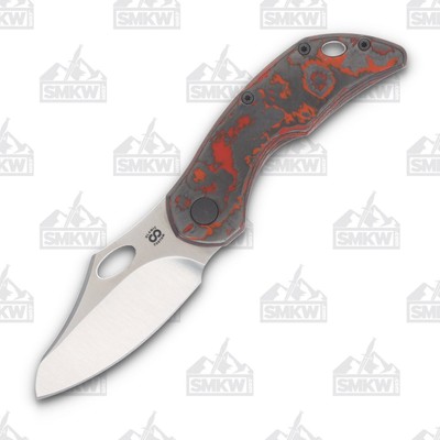 Olamic Busker Semper Folding Knife 020-S Satin Magnacut, Mars Valley FatCarbon