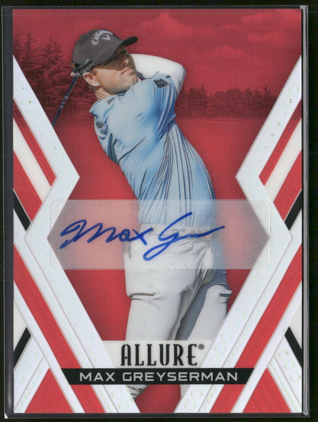 Max Greyserman 2026 Upper Deck Allure Auto Red Tees #18 AU
