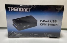 Conmutador KVM de 2 puertos TRENDnet TK-207K USB DE-ITL alimentado por bus