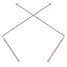 Copper Dowsing Rods 99.9 Copper Divining Rods for Water Ghost Hunting Treasure