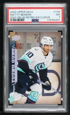 2022 Upper Deck Retro Young Guns Exclusive 57/100 Matty Beniers PSA 7 Rookie RC