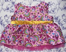 Build a Bear BAB Sanrio My Melody Dress Pink Rainbow Kawaii Mascot Pattern