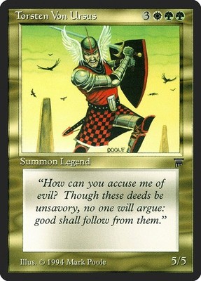 Torsten von Ursus - MtG Legends - Uncommon LP 1994