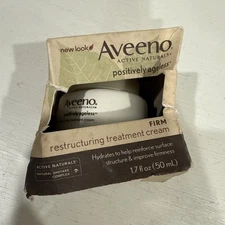 1 AVEENO RESTRUCTURING TREATMENT CREAM FIRM 1.7 OZ RARE DISCONTINUED BOX DAMAGE