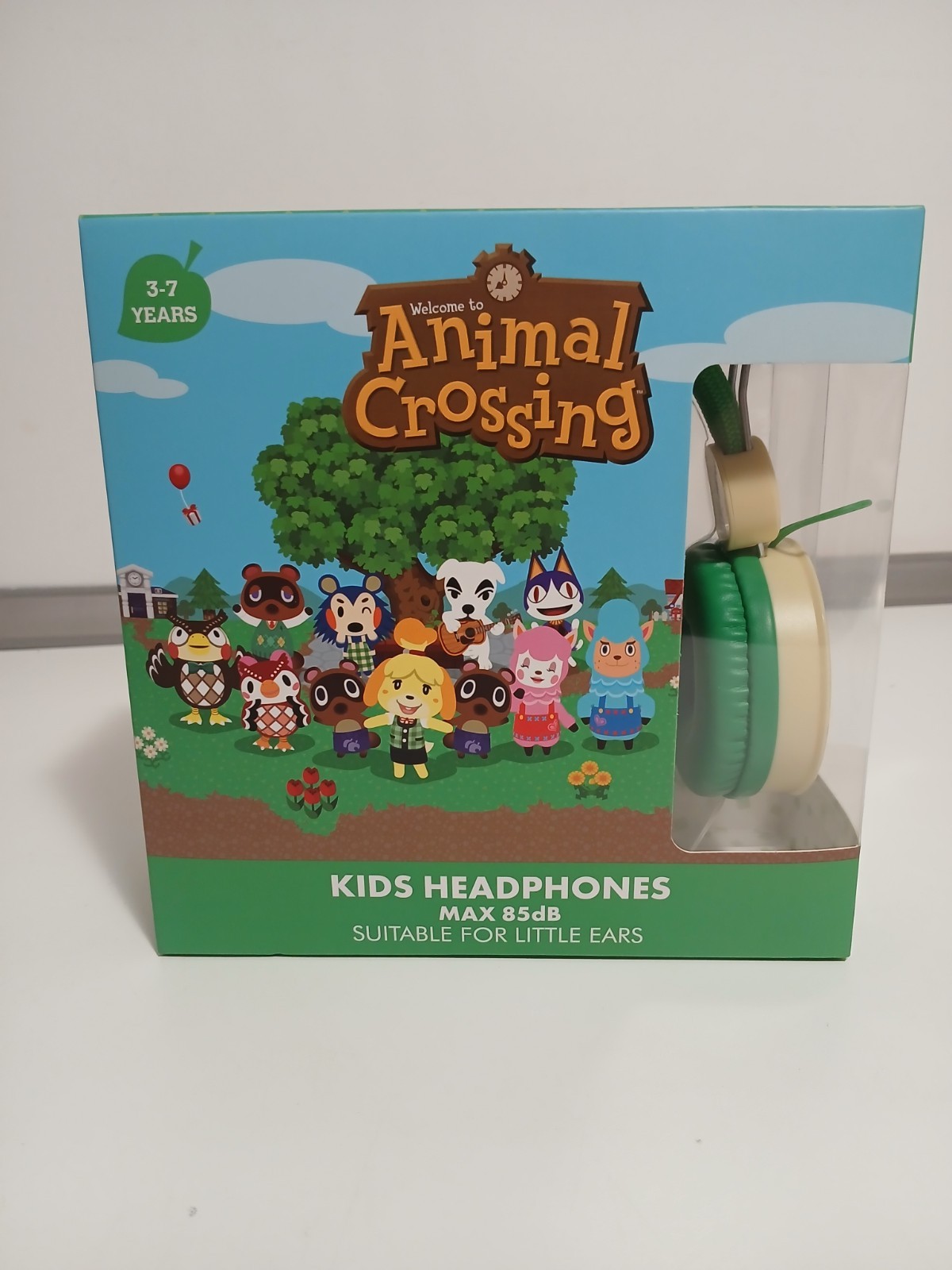 Casque audio Animal Crossing enfant 3-7 ans filaire stereo bleu