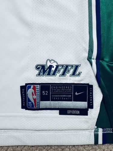 Nike Luka Doncic Authentic Dallas Mavericks Mavs City Edition Game Jersey 52 XL - Picture 2 of 5