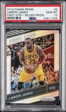 2016 PANINI PRIZM FIRST STEP SILVER PRIZM #6 LEBRON JAMES PSA 10