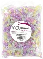 3 Pack - Cousindiy Pony Beads 6Mmx9Mm 1,000/Pkg-Glow In The Dark - A50026N6-853