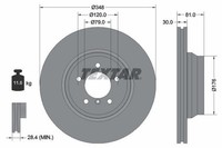 2X Bremsscheibe Vorne Textar 92122905 FÜR BMW Bremsscheiben Scheibenbremse