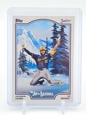 JACKSON CHOURIO 2025 TOPPS X BOB ROSS JOY OF BASEBALL #26 BREWERS Q3735