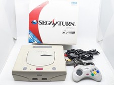 Sega Saturn White Console HST-3220 Boxed NTSC-J Japan Tested w/ Controller