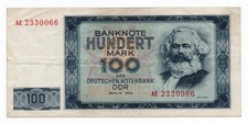 Banknote 100 Mark 1964 DDR