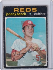 1971 Topps Baseball #250 Johnny Bench - Cincinnati Reds