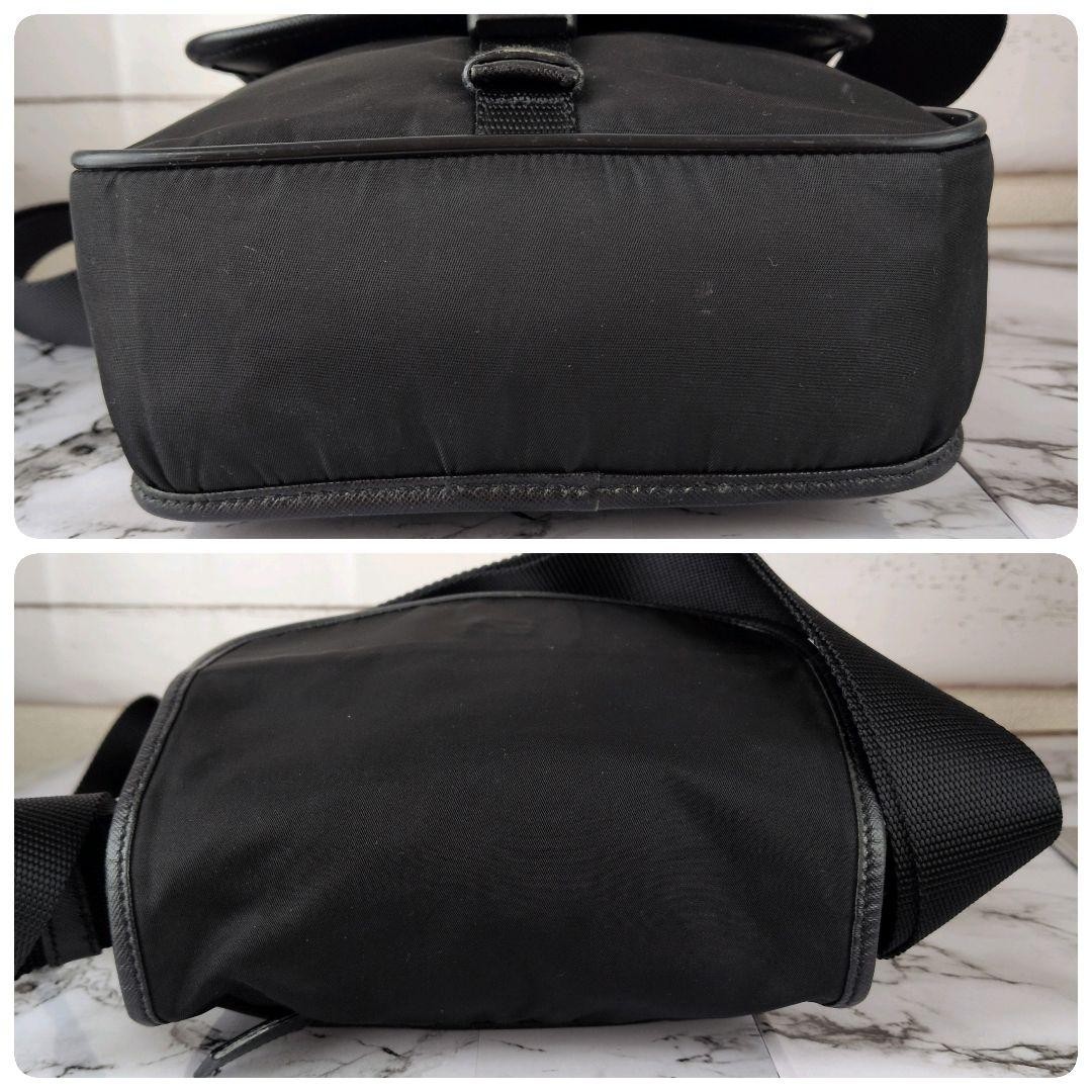 PRADA triangular logo nylon sacoche shoulder bag … - image 5